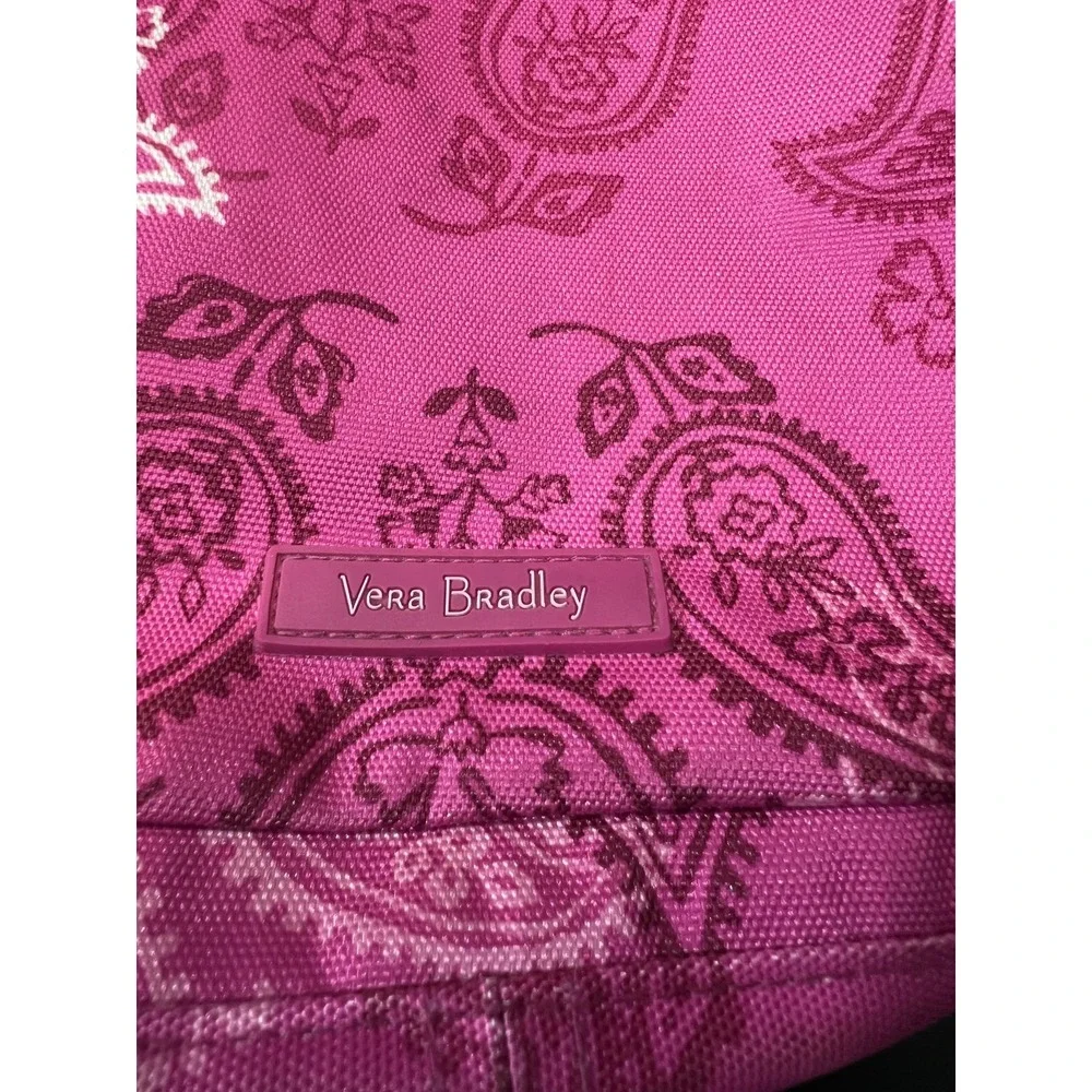 Vera‎ Bradley Pink Paisley Cosmetic Toiletry Travel Organizer Bag Case